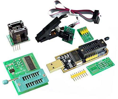 EEPROM BIOS USB Programmierer CH341A + SOIC8 Clip + 1,8V Adapter + SOIC8 Adapter für 24 25 Serie Flash