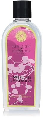 ASHLEIGH & BURWOOD Lotusblüte & Wassermelone Lampenduft | 500 ml | Hergestellt in Großbritannien | Fruchtiger Duft