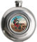 Fiaschetta in acciaio personalizzata con foto - Fiaschetta rotonda in argento da 150 ml con stampa fotografica - Fiaschetta rotonda in acciaio inox personalizzabile