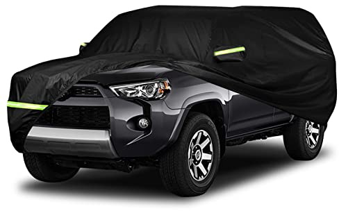 wasserdichte Autoabdeckungen Ersatz für Toyota 4runner, 6 Schichten Allwetter, maßgeschneiderte Outdoor-Vollgarage mit Reißverschlusstür für Schnee, Regen, Staub, Hagelschutz (4Runner)