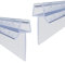 WITEN&NOCK Junta de ducha 2 x 60 cm para 7 mm 8 mm con labio extra alargado, junta para puerta de cristal recta, junta de repuesto, resistente al agua o mampara de ducha
