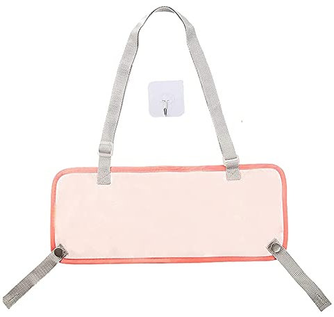 HANQ Hochstuhl-Fußstütze, Rosa, verstellbare Anti-Rutsch-Stoff-Fußstütze für Kinder, kompatibel mit Ikea-Hochstuhl