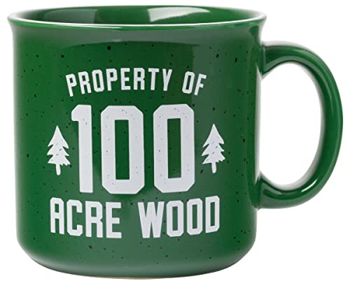 Silver Buffalo Winnie the Pooh 100 Acre Holz-Keramik-Becher, 590 ml