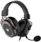 SPYCO - Auriculares Gaming | Audio 7.1 | Controlador de Audio 50mm | Micrófono Omnidireccional | Plegables y Ligeros | Amplia Compatibilidad | Conector Jack 3.5mm, Negro/Plata, 50mm, Cuero sintético