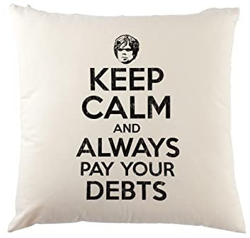 Urban Backwoods Keep Calm and Always Pay Your Debts Kissen Dekokissen