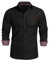 COOFANDY Shirts for Men Long Sleeve Denim Shirts Non Iron Button Down Dress Shirt Formal Work Smart Casual Cowboy Shirt Regular Fit AA-Black M