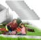 Sonnewelt Bordure de pelouse en métal galvanisé - pour Parterre de Fleurs -Bordures de Jardin- Argenté - Longueur : 15 m - Hauteur : 15 cm