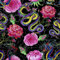 HEKO PANELS Oxford Wasserdichte Meterware Canvas Polyester Stoff Zum Nähen, Dekostoffe Wasserabweisend Blickdicht Schlangen Drachen Oriental 1 Meter 155 x 100 cm