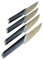 cozydiscount Écriture Kitchen. Set de 4 Couteaux à Steak - Acier Japonais AUS-10 - Design français