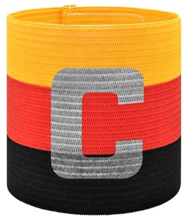 Mezeic Kapitänsbinde Classi C Kapitänsbänder Unisex Kapitäns Armband Jugendliche & Erwachsene Kapitänsbinde Fussball Elastisch Einstellbare Sport Armbinde