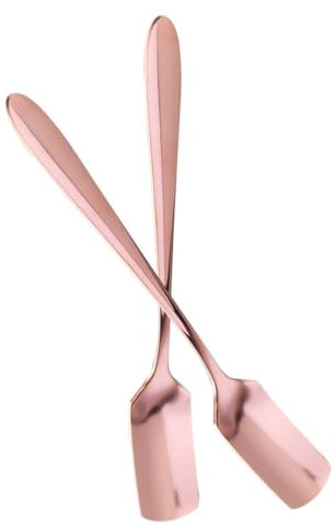 TOPBATHY 2st Löffel Besteck Nachtisch Kaffee Umrühren Heimgeschirr Schaufel Aus Edelstahl Dessert Aus Metall Utensilien Heiße Schokoladenkugel Espresso Kuchengabel Haushalt Rostfreier Stahl