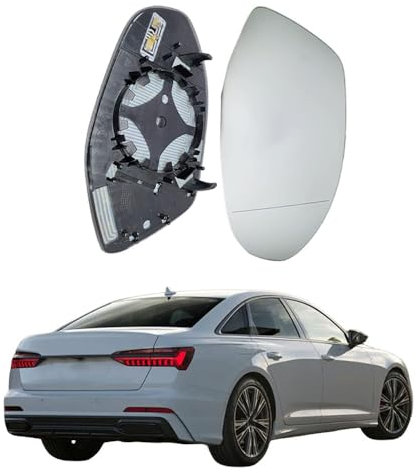 GaiHLi Auto Spiegelglas für A-UDI A7 2010-2016 2017-2023, Außenspiegel Beheizbar Linke Rechts Auto Rückspiegel Glas,2017-2023-Right
