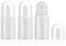 3 Stück 50ml Kunststoff Leer Roller Flaschen Nachfüllbare Roll-On Deo-Flaschen Roll on Flaschen aromatherapie flaschen mit rollenkugel Kunststoff Deo Roller Flaschen, für Duft öle Parfüm Reisen (weiß)