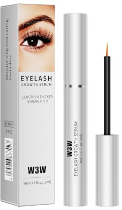 Wimpernserum für längere und gesündere Wimpern – Wachstumsserum mit natürlichen Inhaltsstoffen, dermatologisch geprüft, für empfindliche Augen – 3 ml