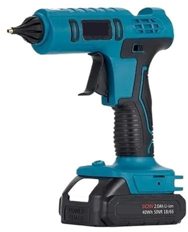 MZZYG Hot Glue Gun Cordless Electric Hot Melt Glue Gun For 18V Battery 11mm Glue Stick Hot Melt Welding Hot Air Gun For Home Crafts DIY