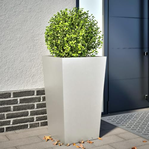 ShGaxin Pflanzkübel 45x45x75 cm Edelstahl, Blumentopf Gross, Blumenkasten Balkon, übertopf, Pflanzkasten, Flowerpot, Kräuterbeet Für Die Küche, Vertikalbeet - 851102