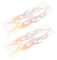 Mikinona 2st Spiegelaufkleber Flamme Autoaufkleber Felgenband Aufkleber Für Motorräder Motorradaufkleber -tankpolster Fahrradaufkleber Dirtbike-aufkleber Motorradflamme Pvc