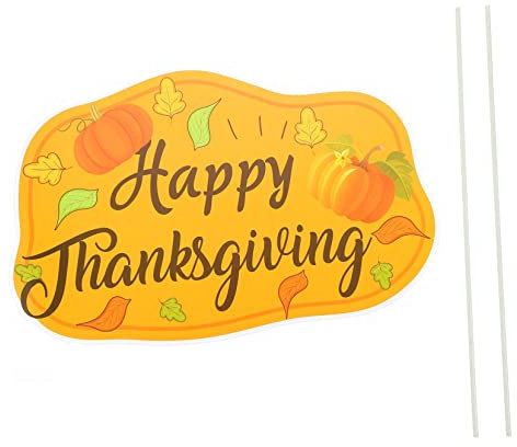 POPETPOP 1stk Thanksgiving-erdungsstecker Tiki-party-dekorationen Danksagung Herbstdekorationen Im Freien Tischdekoration Im Herbst Deckendekorationen Hängen Hühnerstallschilder Girlande Pp