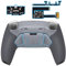 eXtremeRate RISE4 Plus Max Remap Kit Clicky Trigger Stop per ps5 Controller BDM-010 020,Palette Paddles Posteriori Back Button Cover Grip Gommato per ps5 Joystick-Grigio Classico