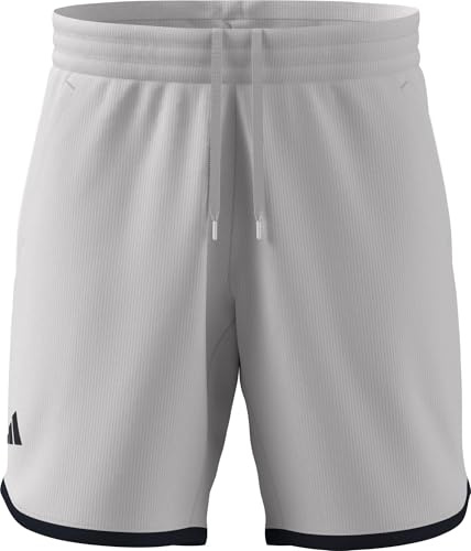 adidas Men's Tennis Classics Shorts, Chalk White, L 9 inch
