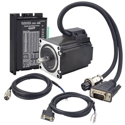 S2IZ5O Nema 23 Closed Loop Stepper Motor 3Nm 2Nm 1.2Nm with Encoder Driver CL57T with 2pcs 1.7m Cables (3Nm)