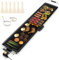 COSTWAY Plancha Électrique XXXL 1800W, Barbecue Electrique avec Revêtement Antiadhésif, Thermostat Réglable, Gril de Table Lavable avec Poignée Rembourrée pour 10 Personnes, 100 x 22 cm, Noir