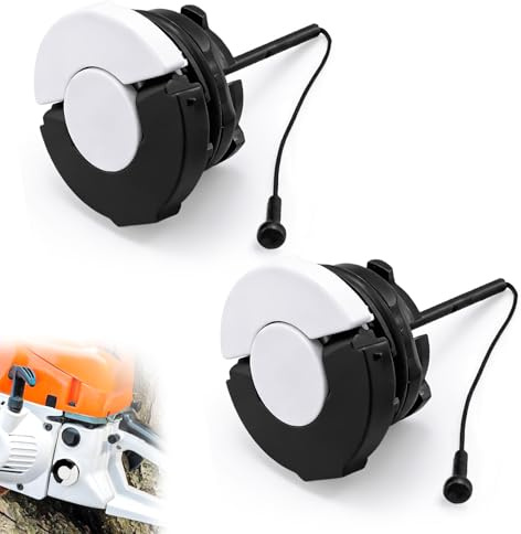 2 Piezas Tapas de Depósito de Gasolina, 180 G | Tapón de Gasolina y Aceite para STIHL MS250/251/230/381/38/170/as Combustible Juego de Tapón del Depósito de Aceite