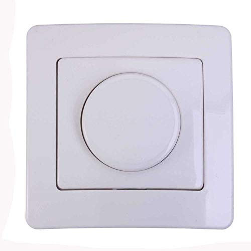 TEM Schalterprogramm Unterputz Ekonomik Druck-Wechsel Dimmer LED Weiß glänzend