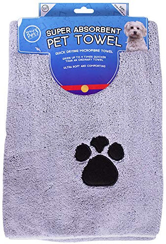 World of pets Super Absorbant Micofibre Pet Towels for Dogs, 2 Count (Pack of 1)