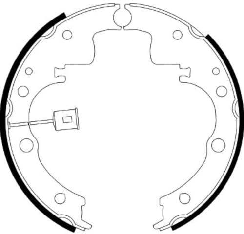 HELLA 8DB 355 001-971 Brake Shoe Set - H9180 - Brake System: Lockheed