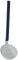 Karl 4710/B Krüger Husum 10 cm Schöpflöffel, Stahl, weiß mit blauem rand, 36,5 x 10 x 0,2 cm
