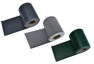 Home Deluxe - PVC Sichtschutz Zaunfolie MATA - Hellgrau - 1 Rolle je 35 Meter