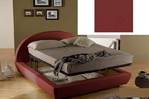 Dafne Italian Design Letto contenitore matrimoniale contenitore imbottito
