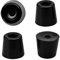 sourcing map 4 Stück Gummifüße Stoßfänger Puffer Füße Tisch Stuhl Bein Pad Bodenschutz mit Metallunterlegscheibe D19x14xH17mm