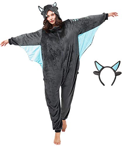 corimori 1852 (viele Tiere) Reißverschluss Premium Damen und Herren Onesies/Kostüme