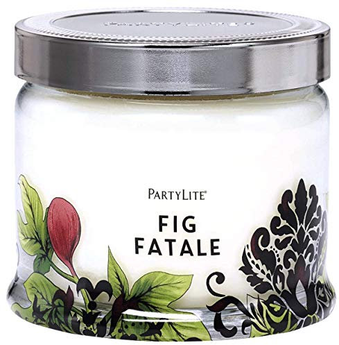 Partylite DREI-Docht-Duftwachsglas Faszinierende Feige (Siehe Produktbeschreibung unten)