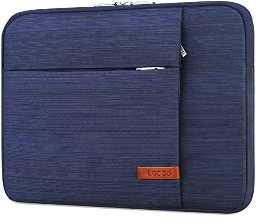 Lacdo 14 Pulgadas Funda Protectora para Portátiles para ASUS VivoBook/Zenbook 14, Lenovo V14/IdeaPad Flex 5/ThinkPad 14, Huawei Matebook D14, 14 HP Acer ASUS DELL Chromebook Bolsa Funda Blanda, Azul