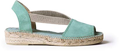 Wildleder-Espadrille für Damen - Ella - Minze, 38 EU