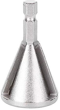 Utensile per smussatura esterna per sbavatura in acciaio inossidabile Rimuovere il bullone della punta per trapano per riparazione bave Stelo esagonale esterno