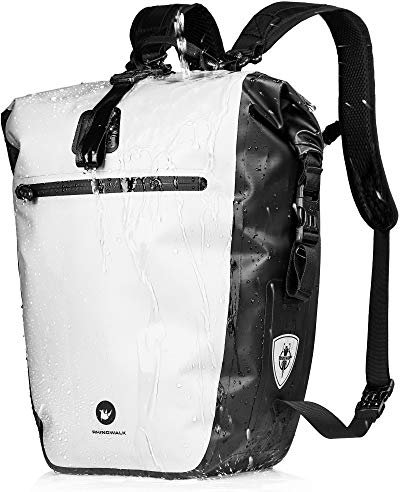 BAIGIO 3 in 1 Fahrradtasche für Gepäckträger 27-30L Wasserdicht Gepäckträgertasche Fahrrad Tasche vorne/hinten Seitentasche Multifunktion Rucksack Gepäcktasche Reisetasche Umhängetasche + Laptopfach