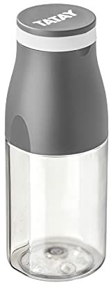 TATAY Bottiglia Urban Drink 400 ml, Ermetico, Tritan, Senza BPA, Resistente alla rottura, Non lascia sapore o odore, Lavabile in lavastoviglie e Adatto al microonde. Colore Grigio
