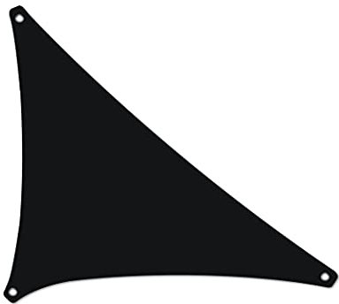 Tom'Shop Sonnensegel [Schwarz, Dreieck 1.5x1.5x2m] wasserabweisend Sonnenschutz Wetterschutz Outdoor Wetterbeständig für Patio Balkon Garten Terrasse Camping