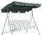 GIANTEX Ersatzdach für Hollywoodschaukel, Sonnendach Gartenschaukel Universal 2 Sitzer / 3 Sitzer, Schaukel Dachbezug Ersatzbezug wasserdicht, Sonnendach (Grün, 196 x 109cm)