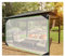 DYXJB Outdoor Vorhang Wetterfest Transparent PVC Lochplane Wärmedämmung Weich und Leicht Zu Verstauen Türvorhang Pavillon Terrassenvorhang (Color : Clear, Size : 1.5X3m)