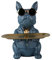 KUAHAI Bulldogge Statue, Hundeskulptur Münze Depot, Multifunktions-Aufbewahrungsfach, Hund Butler Schlüssel Schmuck Süßigkeiten Home Dekoration
