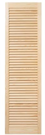ben+camilla.com offene Lamellentür | 140,6 x 39,4 cm Natur | Hochwertige Massivholz Lamellentüren | Für Schrank- und Möbelbau | Kiefernholz unbehandelt