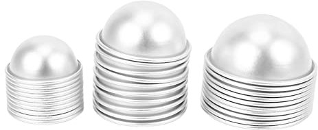 Trjgtas 30-teiliges Badebomben-Formen-Set, 15-teiliges Set in 3 Größen und Badekugeln, für DIY-Zubehör