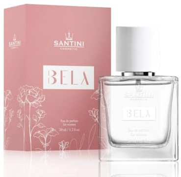 SANTINI Bela Damen Parfum, Eau de Parfum Spray, 1er Pack (1x 50 ml), Geschenke für Frauen, Hergestellt aus Französischen Premiumölen