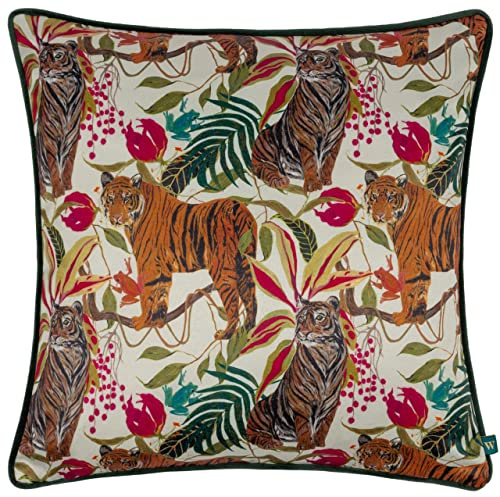 furn. Wylder Tropics Kali Jungle Tigers Feather Filled Cushion