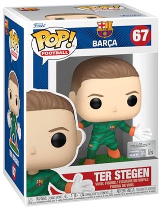 Funko POP! Football: Barcelona - TER Stegen - Barcelona FC - Vinyl-Sammelfigur - Geschenkidee - Offizielle Handelswaren - Spielzeug Für Kinder und Erwachsene - Sports Fans - Modellfigur Für Sammler